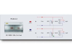 2in 2out PV Combiner Box Electrical Diagram 2
