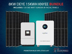 8kw Deye Inverter Knyee Energy 15.36kwh battery 7kw Solar Panel