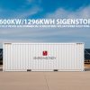 SigenStor 600kW 1296kWh Containerized Solar Energy Storage Solution