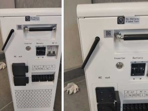 Sunova 5kw with 5kwh storage system inputs 1