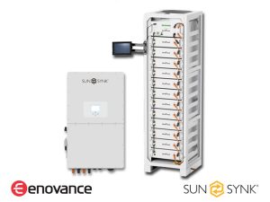 Sunsynk 50kw Inverter with 61kwh Eenovance Batteries Combo