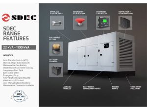 SDEC 40KVA 3 Phase Diesel Generator