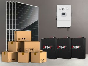 Sunsynk 12kW Hybrid Solar System with 15.36kWh Battery Fully Installed