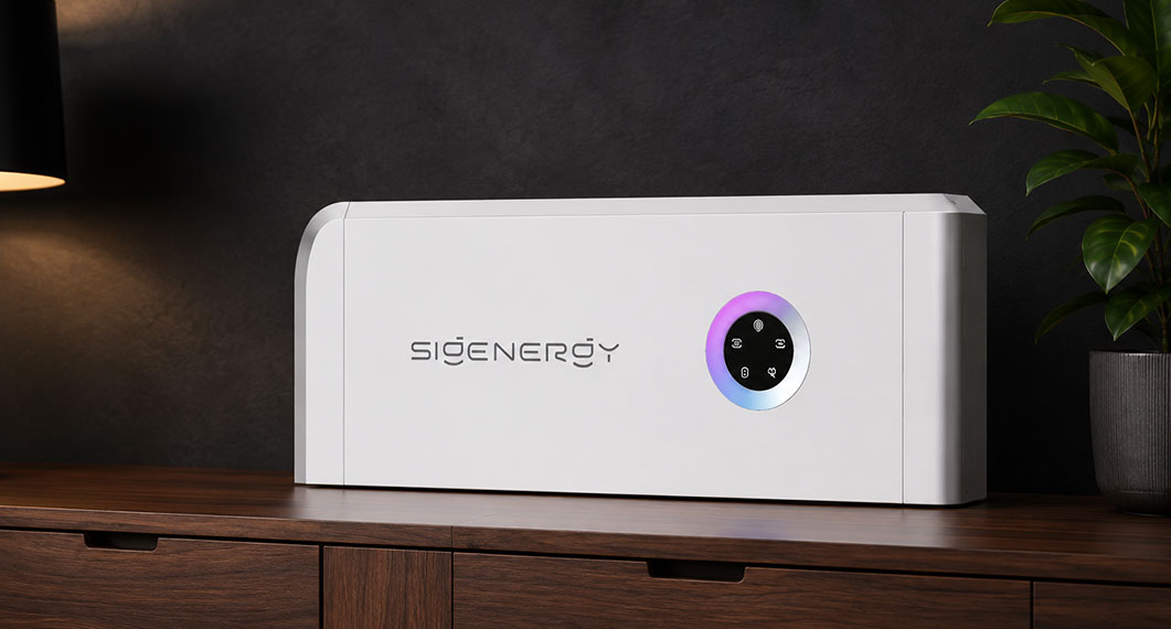 Sigenergy Hybrid Inverter on Wooden Table